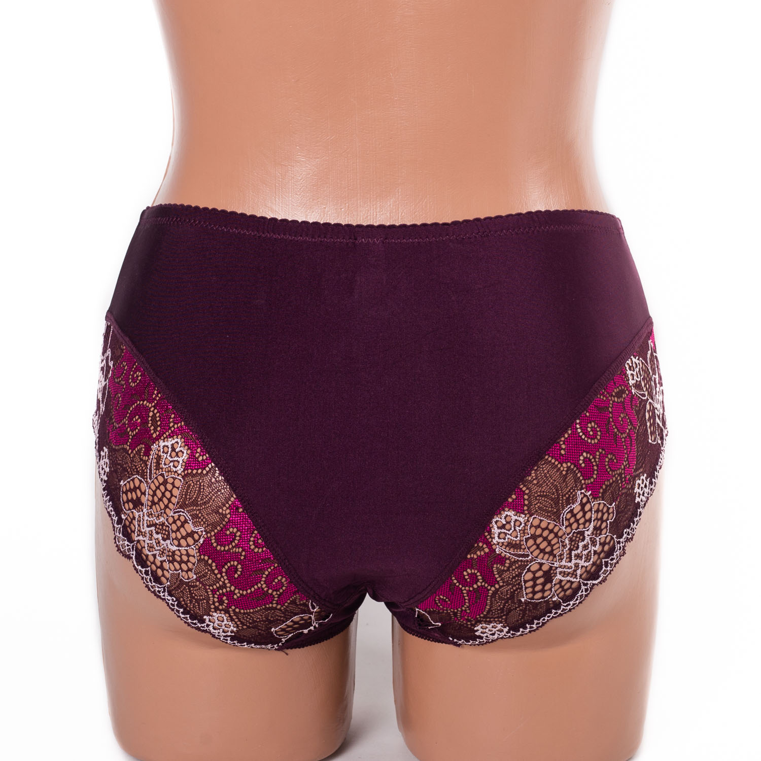  Жіночі труси Lanny mode мікрофібра з мереживом 51022 марсала 3948-7